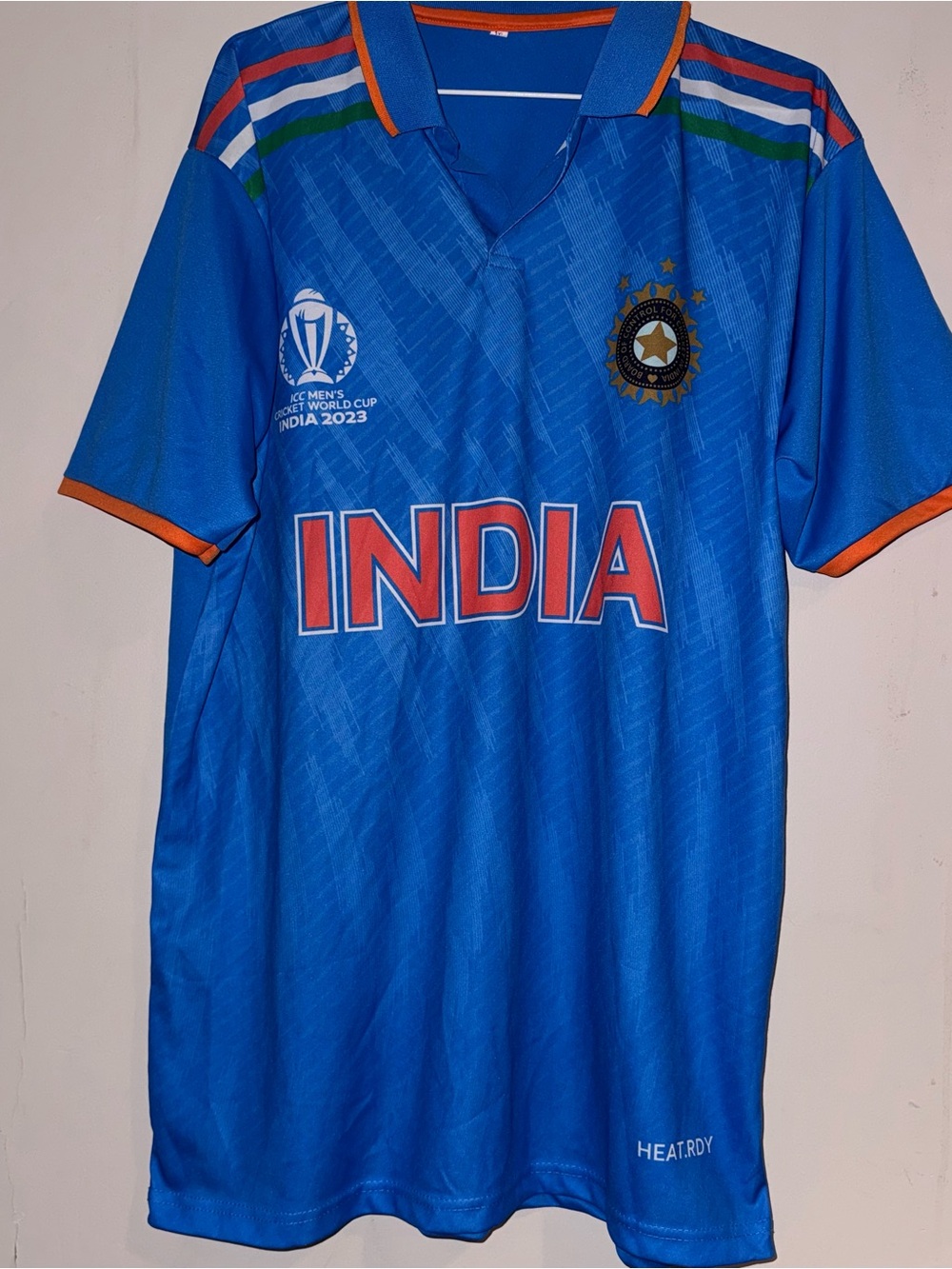 India Men's Blue Cricket Jersey - Official Team Style